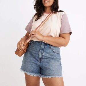 Madewell Momjean Shorts Willis Wash